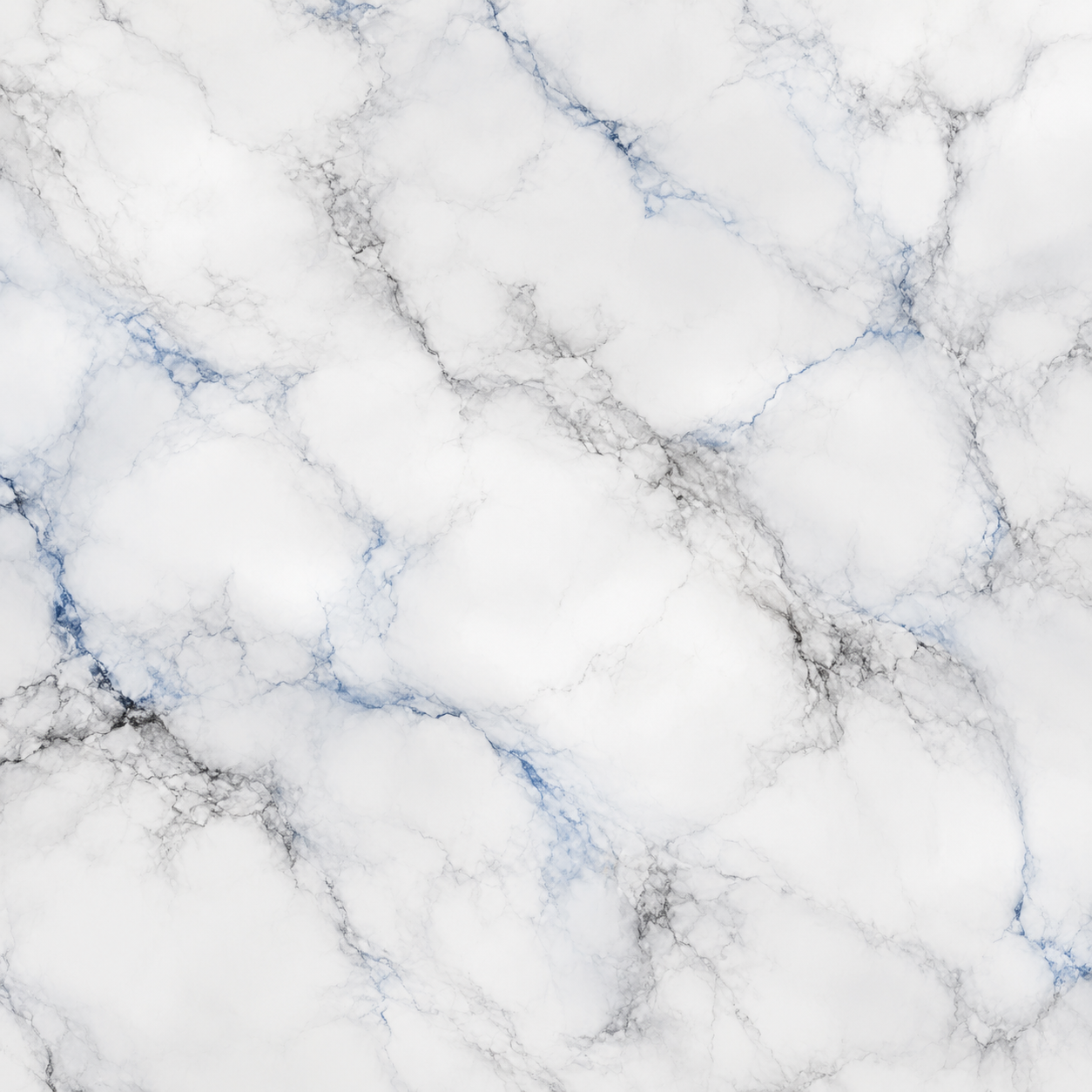 White marble texture with blue and gray veins