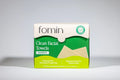 Box of fomin clean facial bamboo towels, biodegradable and anti-microbial, for acne-prone skin